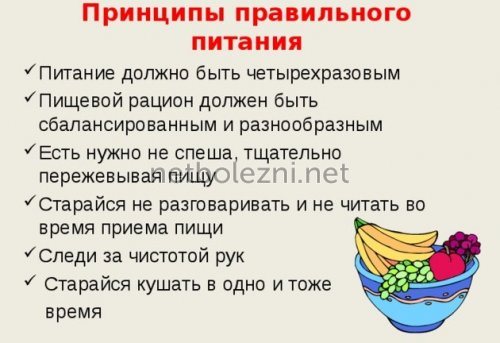 Принципы правильного питания